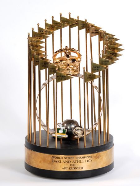 1989 Oakland A's World Series Champions Trophy